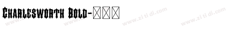 Charlesworth Bold字体转换
